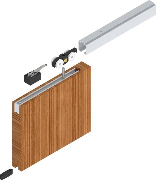 Actual product image Helm Sliding system 140 ME-A 140 kg Wooden doors from 35 mm Complete set