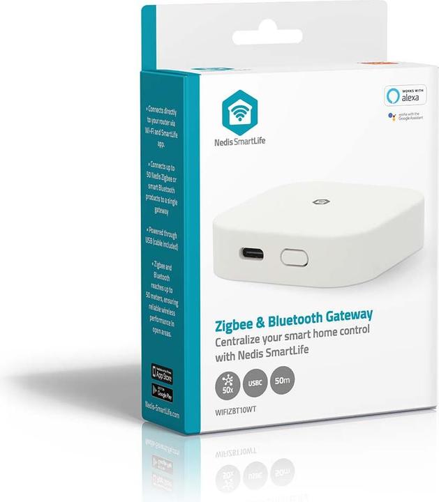 Image du produit Nedis SmartLife Gateway | Bluetooth® / Zigbee 3.0 | 50 Geräte | Stromversorgung über USB | Android™