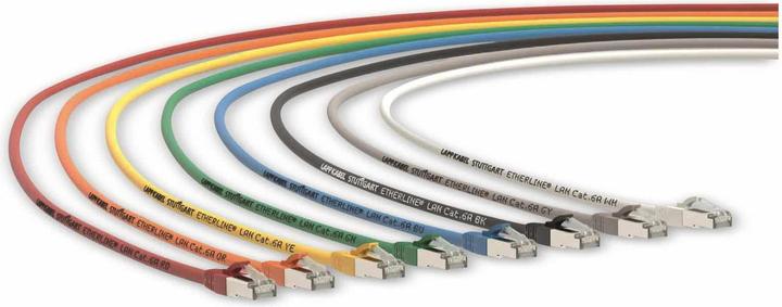 Actual product image Lapp CAT.6a network cable Etherline LAN, UL certification, 0.5 m, yellow (0.50 m)