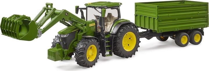 Actual product image Bruder John Deere 7R 350 with front loader & trailer