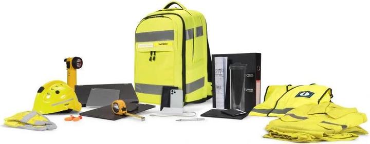 Produktbild Dicota Rucksack Hi-Vis 32 - 38 Liter - gelb (38 l)