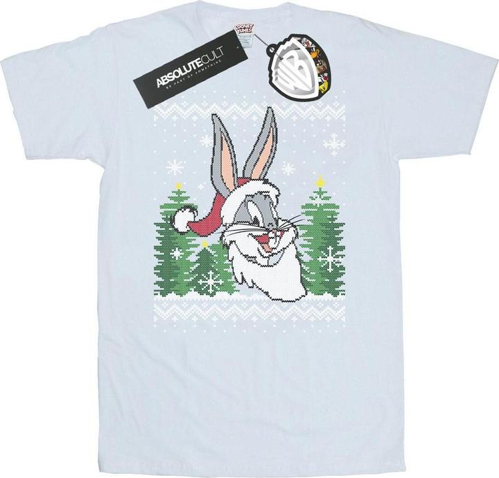 Produktbild Looney Tunes Bugs Bunny Christmas Fair Isle TShirt (XXL)
