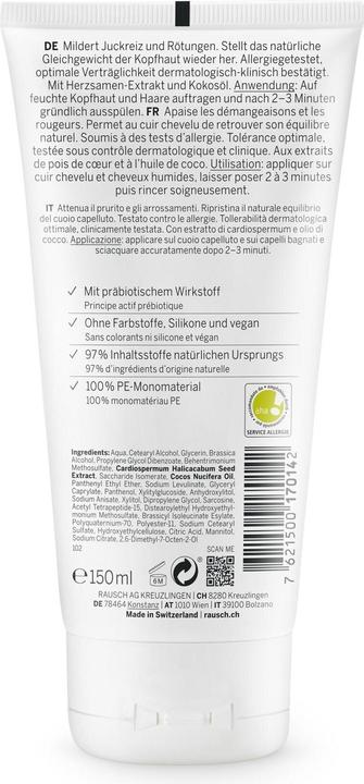 Actual product image Rausch Sensitive conditioner with heartseed (150 ml)