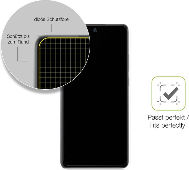 Actual product image Dipos Full Cover Screen Protector Matte (1 Piece, Oneplus Nord CE 4)