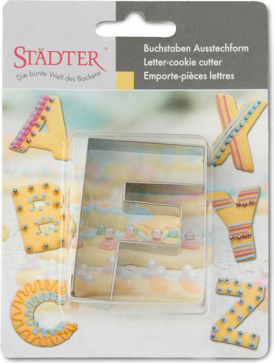 Actual product image Städter Cookie Cutter Letter F