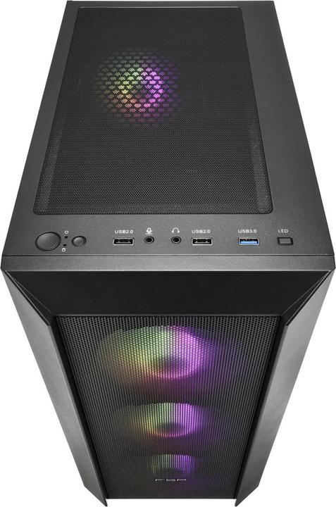 Actual product image Fortron FSP Geh Midi CMT218 ATX/M-ATX/M-ITX/ARGB o.N. Black retail (ITX, mATX)