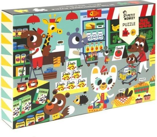 Produktbild Petit Monkey Puzzle Supermarket, 48 Teile (48 Teile)