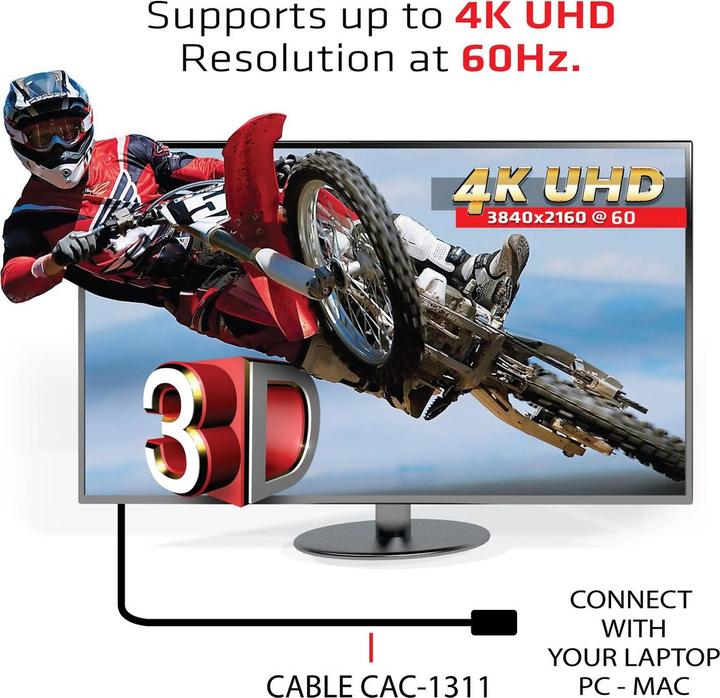 Actual product image Club 3D HDMI (Typ A) — HDMI (Typ A) (1 m, HDMI)