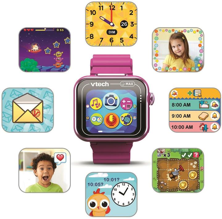 Produktbild VTech KidiZoom Smartwatch MAX framboise