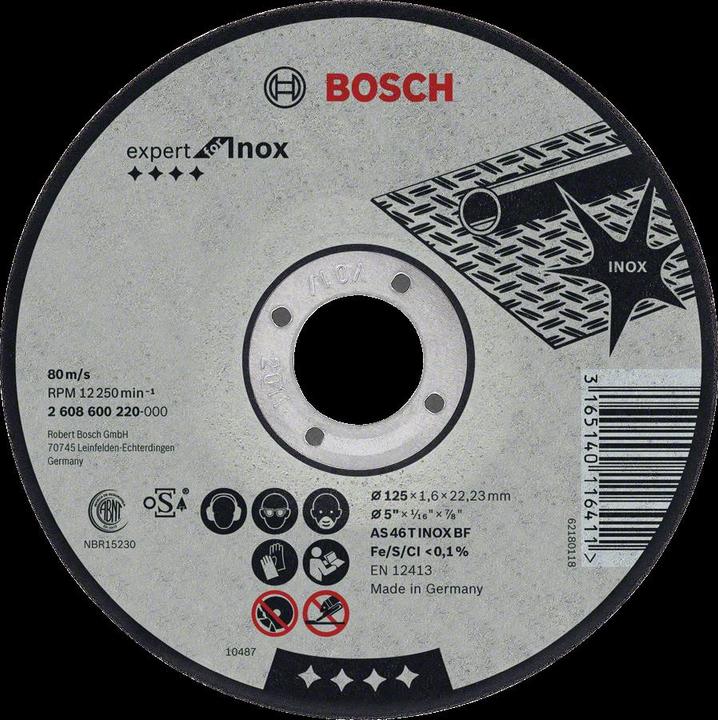 Produktbild Bosch Professional Zubehör PRO Stainless Steel Trennscheibe, 180 x 3 x 22,23 mm