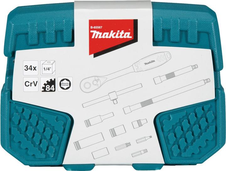 Actual product image Makita Ratchet and bit set (T8, T10, T15, T20, T25, T27, T30)