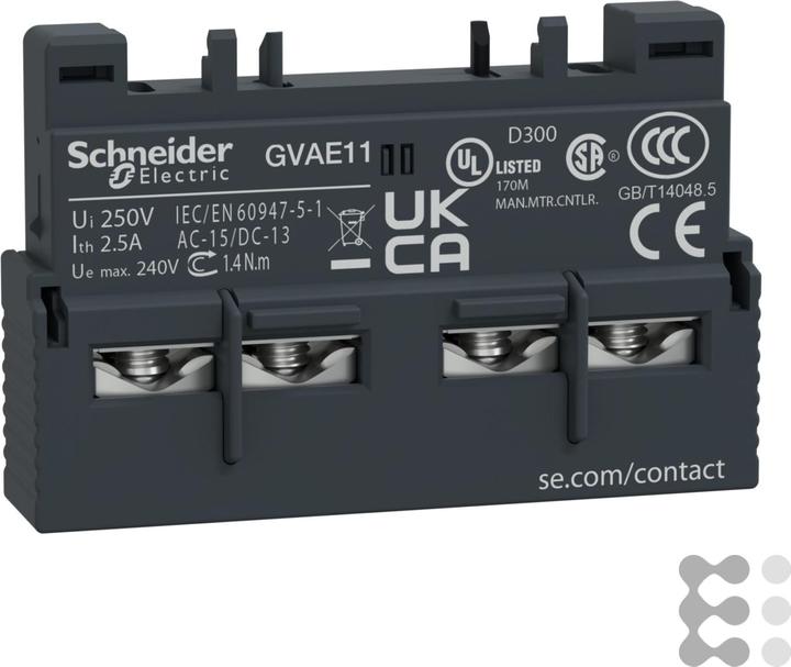 Image du produit Schneider Electric Bloc de contacts auxiliaires 1 N.O. 1 N.F.