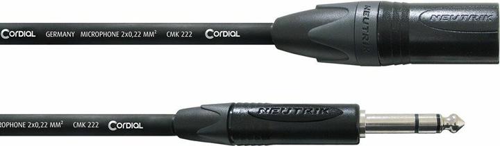 Actual product image Cordial CPM 10 MV - Studio cable / Sym. Jack connection cable NEUTRIK (10 m, XLR, 6.3mm jack)
