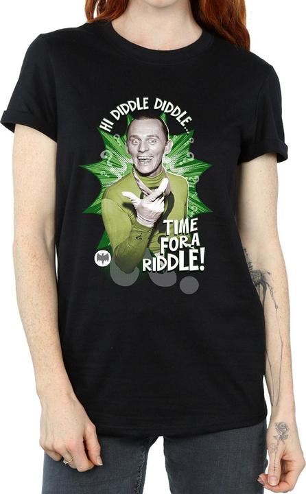 Image du produit - T-shirt BATMAN TV SERIES THE RIDDLER TIME FOR A RIDDLE - Femme (L)