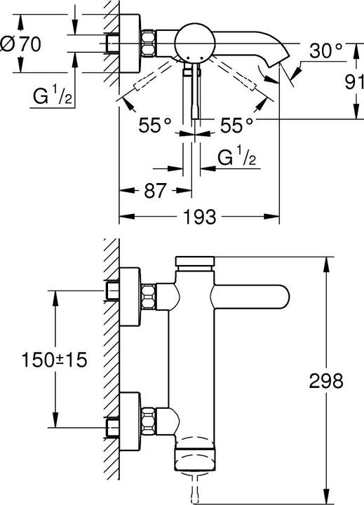 Immagine prodotto Grohe Miscelatore da bagno Essence New 33624GN1 cool sunrise brushed