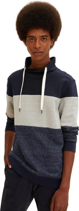 Produktbild Tom Tailor Sweatshirt Colour Blocking Pullover ohne Kapuze (M)