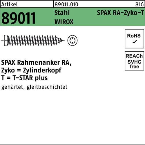 Energy Label Spax Frame anchor with cylinder head ®-RA (100 Screws per piece)