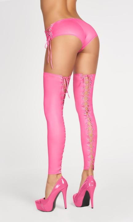 Image du produit 7 Heaven bas autofixants en rose (S/M)