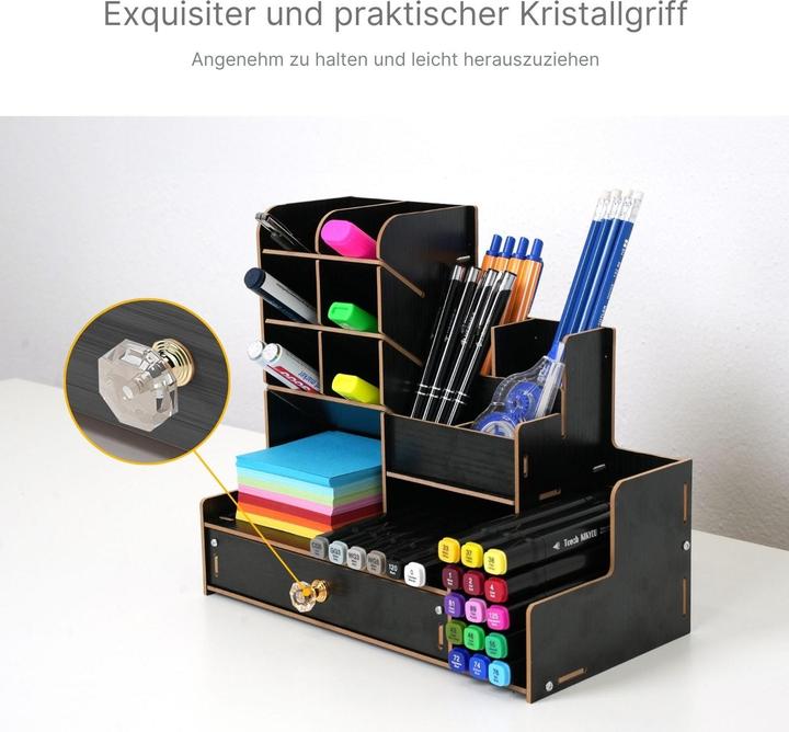 Actual product image Hermex Desk organiser Pen Desk organiser Pen storage Pen box Office desk pen holder