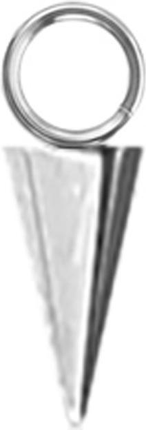 Produktbild Star Piercing Anhänger silber Cone (Chirurgenstahl 316L, ohne Messing)