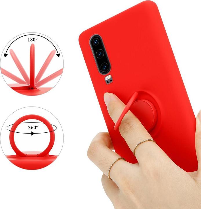 Actual product image Cadorabo TPU Liquid Ring Silicone Case Cover (Huawei P30)