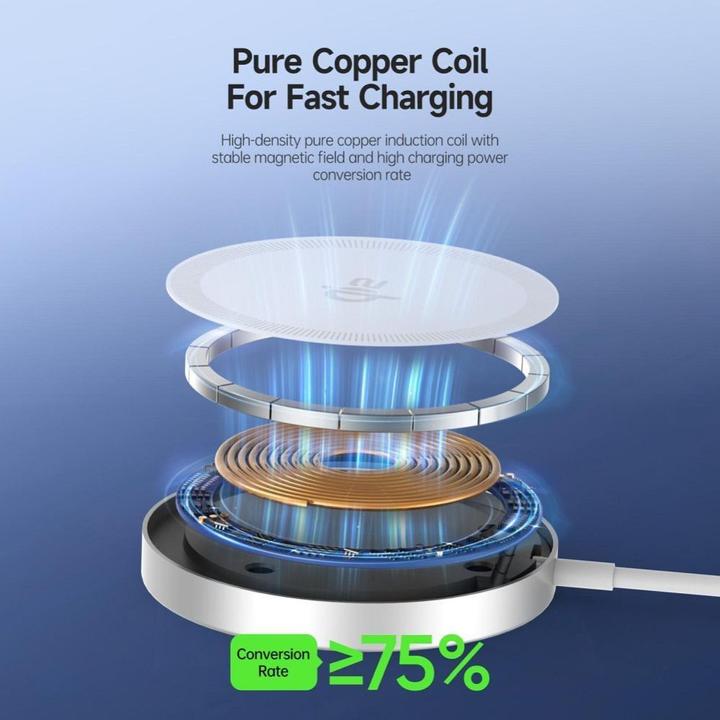 Produktbild Duzzona W18 Qi2 Wireless Charger mit MagSafe (15 W)