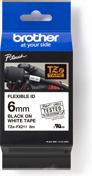 Brother Tze-Fx211 (1.80 cm, Schwarz)