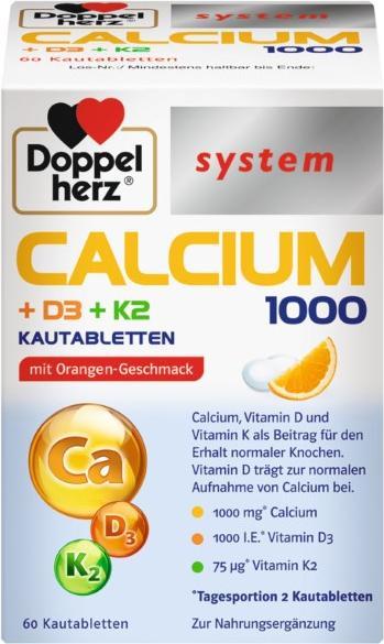 Produktbild Doppelherz Calcium 1000+D3+K2 system, 60 St. Tabletten (60 Stück, Tabletten)