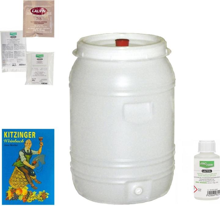 Produktbild Ich-zapfe Wein selber machen mit Fass Kunststoff 60L, klein