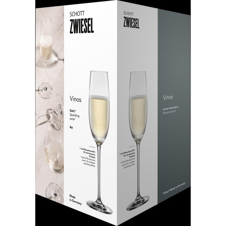 Actual product image Schott Zwiesel Champagne glass Vinos 7 4 pieces (25.40 cl, 4 Glasses, Champagne glasses)