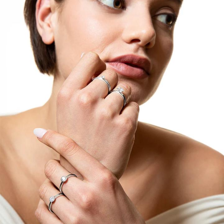 Immagine prodotto Xenox Anello cerchio d'argento (52, 925 Argento)