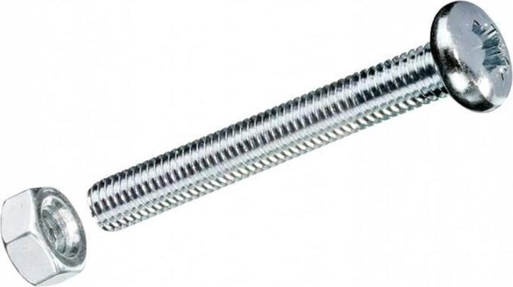 Immagine prodotto Krafter Viti metriche M 4 x 40 mm, con dadi, acciaio, 8 pezzi (1 Viti per pezzo)