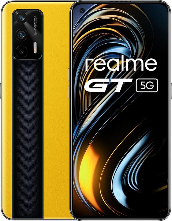 realme GT 5G 16 3 cm (6.43 ) Dual-SIM Android 11 USB Typ-C 12 GB 256 GB 4500 mAh Gelb (256 GB, Gelb, 6.43", Dual SIM, 64 Mpx, 5G)