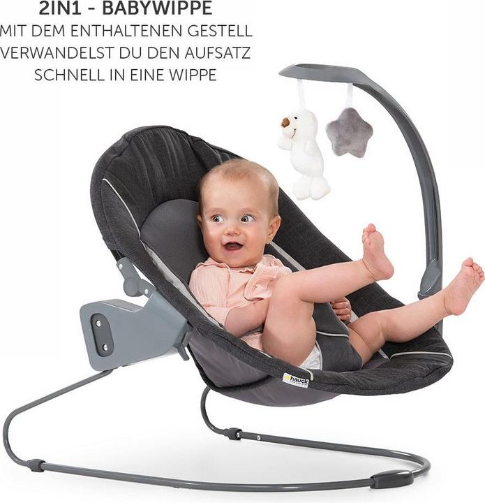 Actual product image Hauck Highchairs Alpha Plus White Newborn Set Deluxe - 4-piece highchair (Highchair)