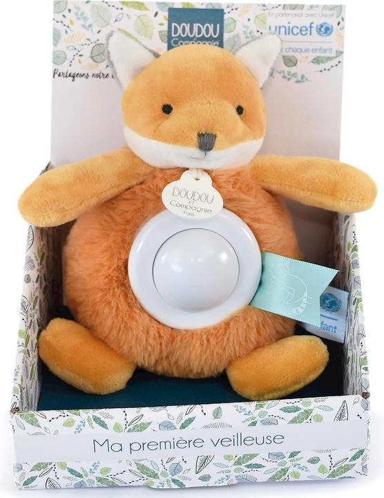 Actual product image Doudou et Compagnie Unicef Fox Night Light 15cm