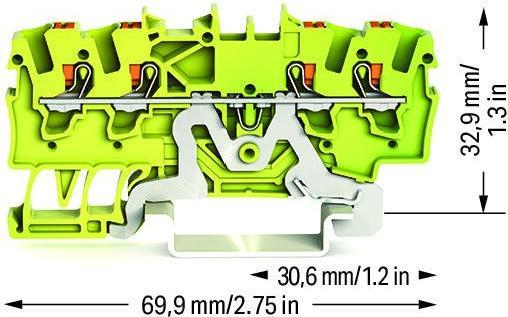 Produktbild Wago Schutzleiterklemme 4.20 mm Pus