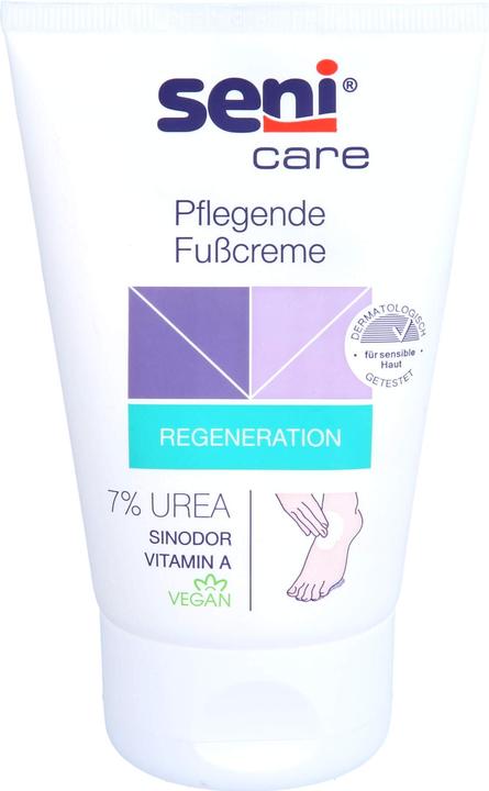 Seni Care foot cream nourishing 7% urea vegan cream (Foot deodorant & powder, 100 ml)