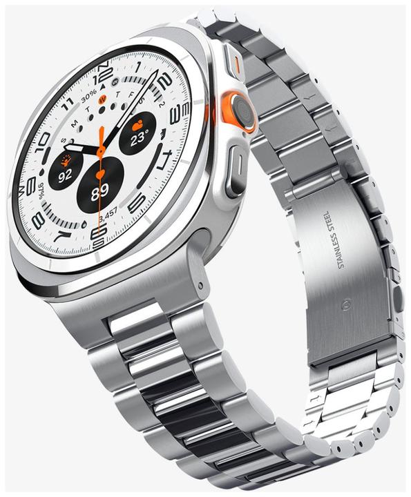 Actual product image Spigen Modern Fit Band Sam Galaxy Watch Ultra 47mm srebrny/silver AMP08823 (Stainless steel)