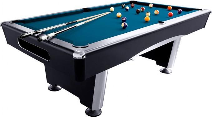 Produktbild Dynamic Pool-Billardtisch Thun 7ft. schwarz, Tuch Simonis 760 royalblau (200 x 100 cm)