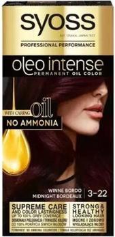 Actual product image Syoss Oleo Intense Permanent Oil Colour - Barva na vlasy 50 ml 3-22 Midnight Bordeaux -