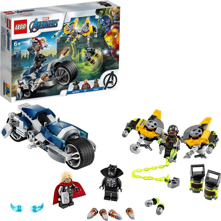 Produktbild LEGO Avengers Speeder-Bike Attacke (76142, LEGO Marvel)