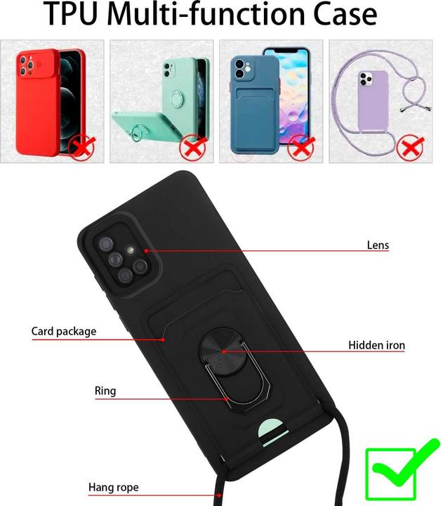 Actual product image Cadorabo Case for Samsung Galaxy A51 5G with Necklace