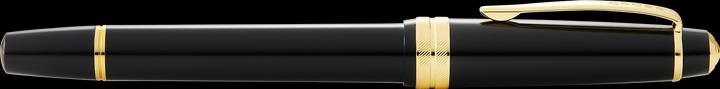 Productafbeelding Cross Rollerball Bailey licht glanzend zwart, goudkleurige afspraken in geschenkverpakking (Zwart/Goud)