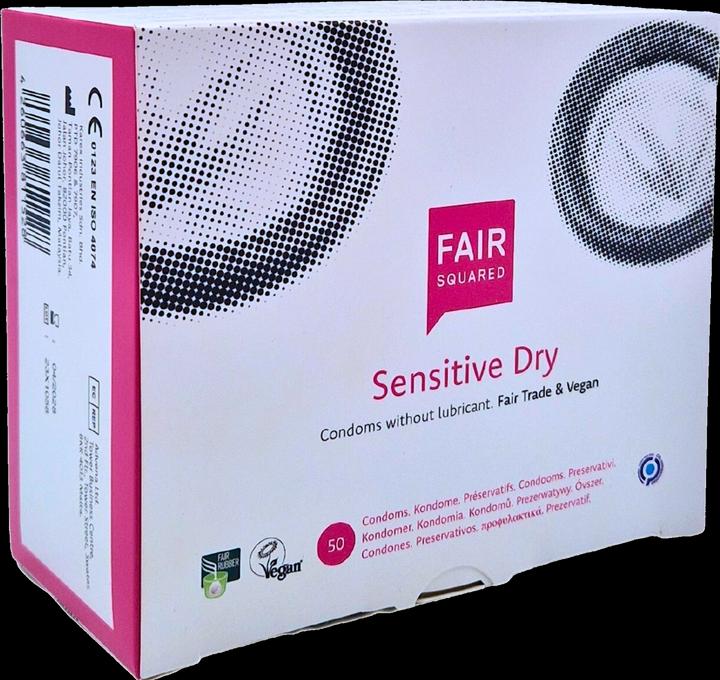 Actual product image Fair Squared Sensitive Dry" 50 dry fair trade condoms without silicone (50 pcs.)