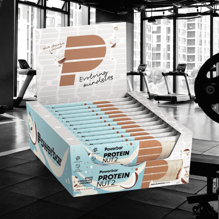 Produktbild Powerbar Protein Nut2 (Weisse Schokolade, Kokosnuss, 12 Stk., 540 g)
