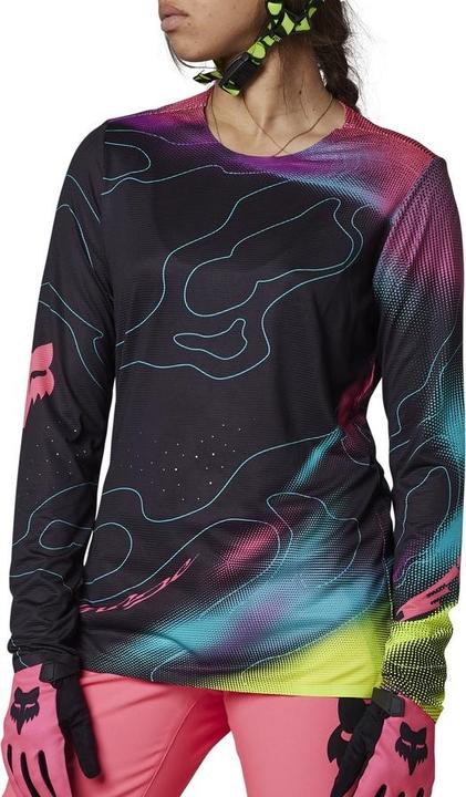 Produktbild Fox Jersey 22 W Flexair Ls Lunar Blk/Pnk (L)