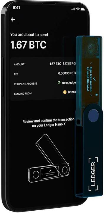 Produktbild Ledger Nano X - Sapphire Blue (Bitcoin, Ethereum Classic, Weitere)