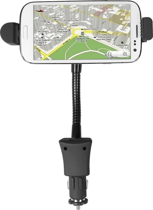 Produktbild SBS Autohalterung mit Micro-USB-Anschluss und USB-Port für Smartphones bis 5,5Inc