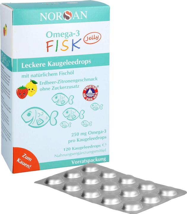 Actual product image Norsan Omega-3 Kids Jelly (120 pcs) (120 Piece, Sweet, 261 g)