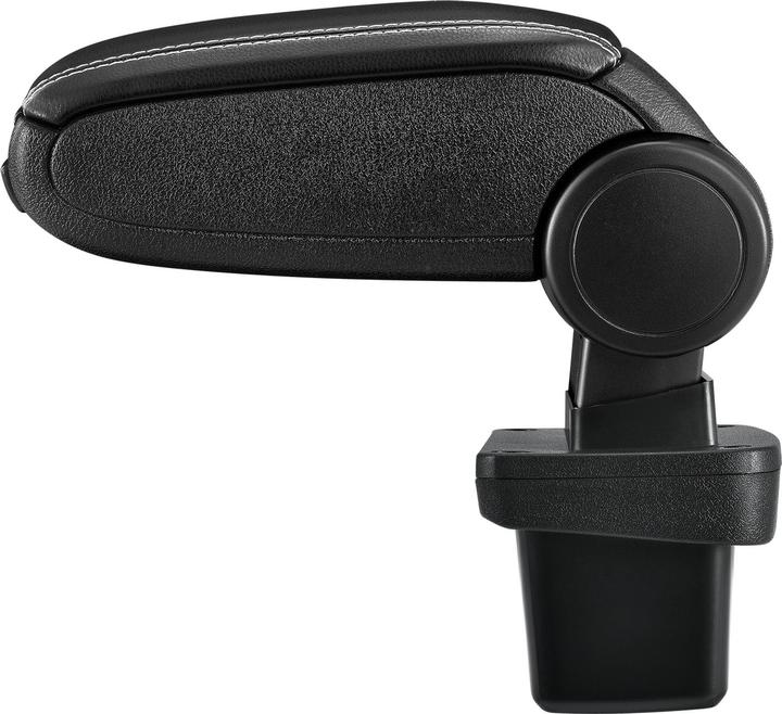 Actual product image Pro-Tec Centre armrest VW Golf 7 with storage compartment imitation leather black with white stitching